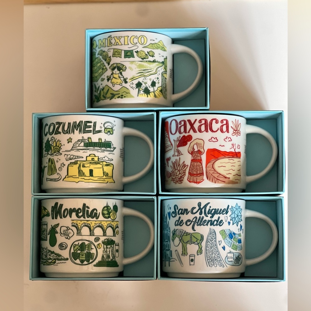 Starbucks been there Mexico mugs - NWT in original box